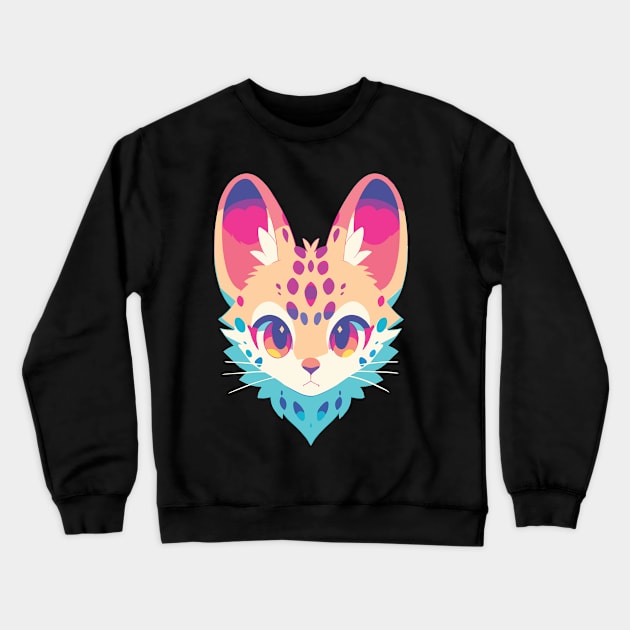 Kawaii Cute Wildcat Series - 011 Crewneck Sweatshirt by Kawaii Kingdom